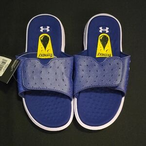 Under Armour Girls' Ignite Pro Graphic Slide Sandals